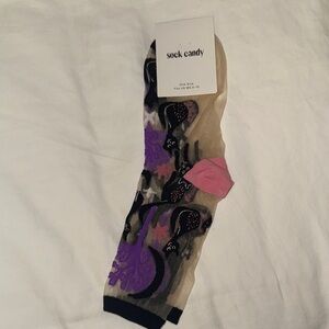 NWT Sock Candy Semi-Sheer Socks One Size